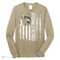 OFishally Retired Dad Fathers Day Coolest Fisherman Long Sleeve Shirt thumb 0