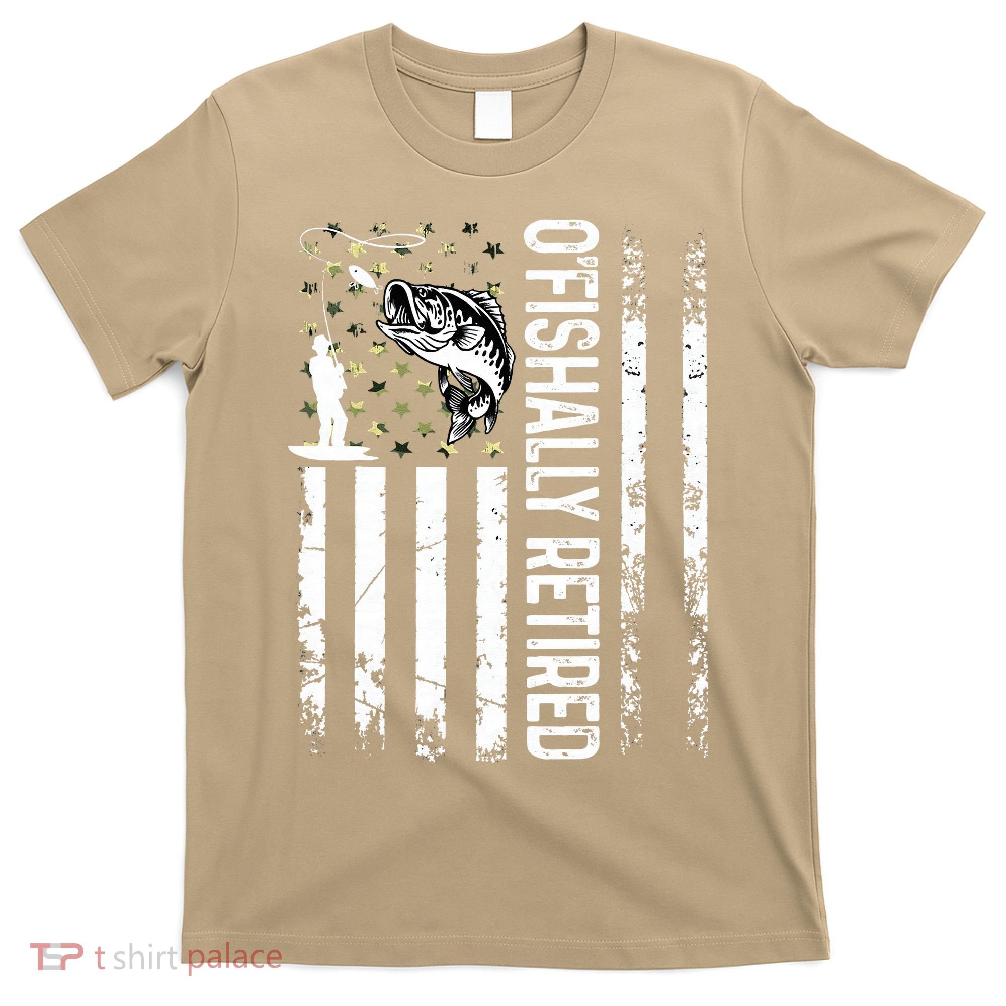 OFishally Retired Dad Fathers Day Coolest Fisherman T-Shirt
