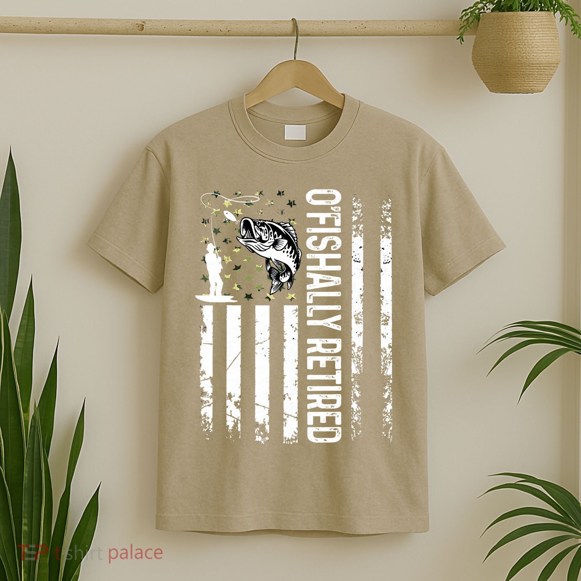 OFishally Retired Dad Fathers Day Coolest Fisherman T-Shirt