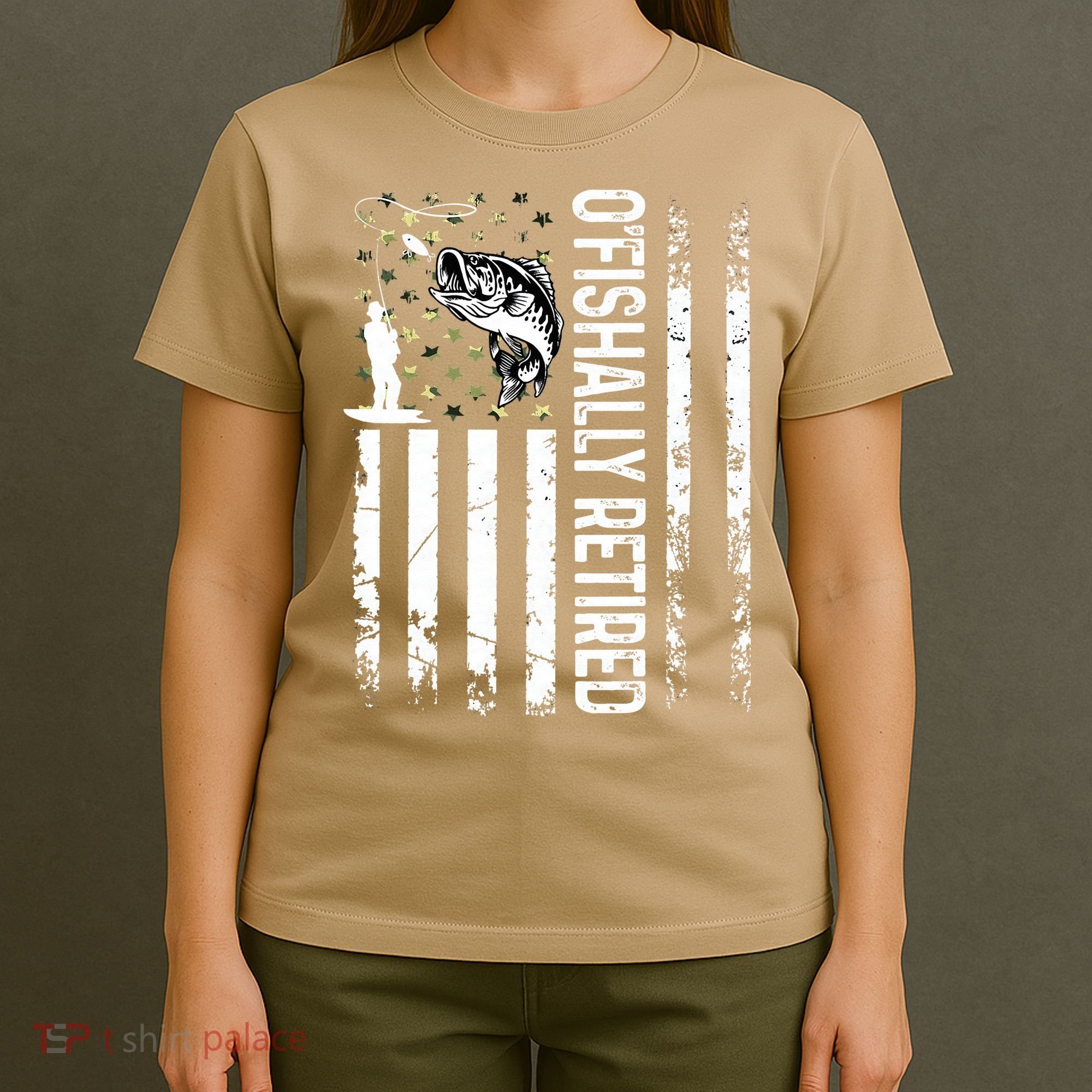 OFishally Retired Dad Fathers Day Coolest Fisherman T-Shirt