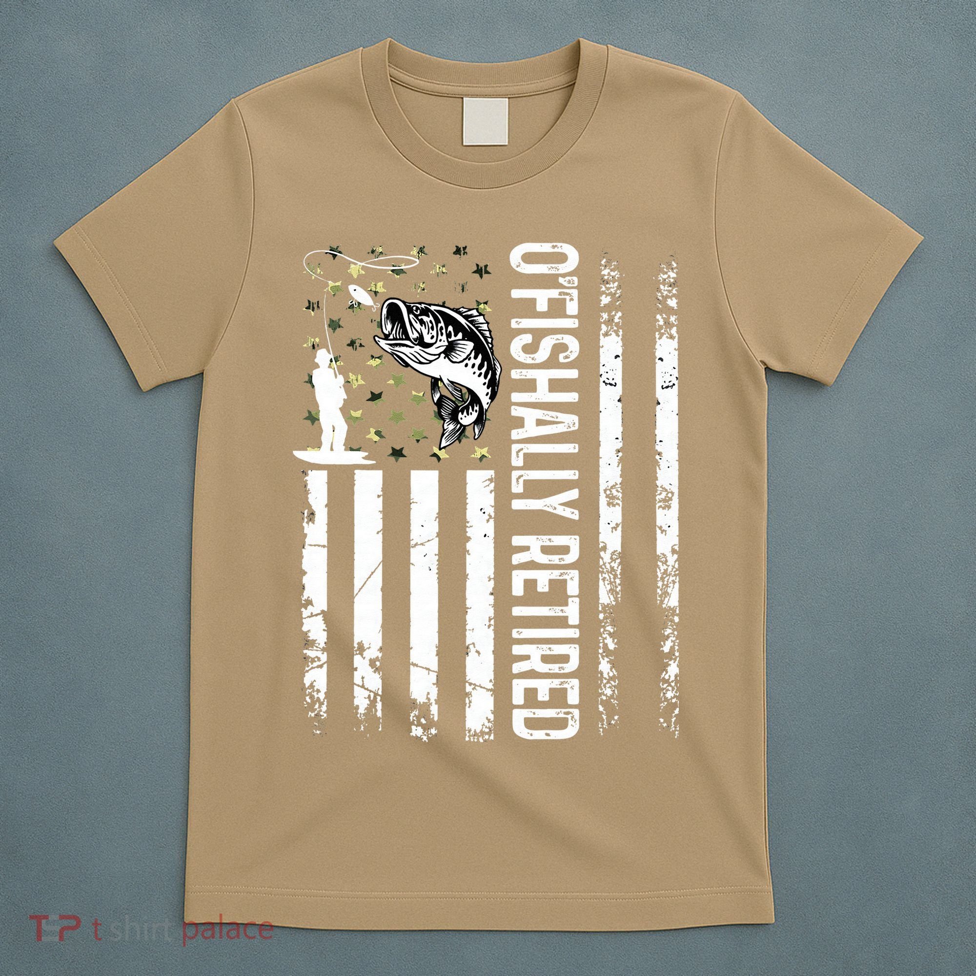 OFishally Retired Dad Fathers Day Coolest Fisherman T-Shirt