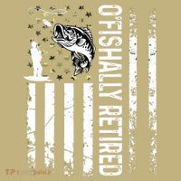 OFishally Retired Dad Fathers Day Coolest Fisherman Mousepad thumb 1