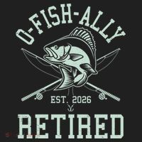 O-Fish-Ally Retired EST 2026 Golf Towel thumb 3