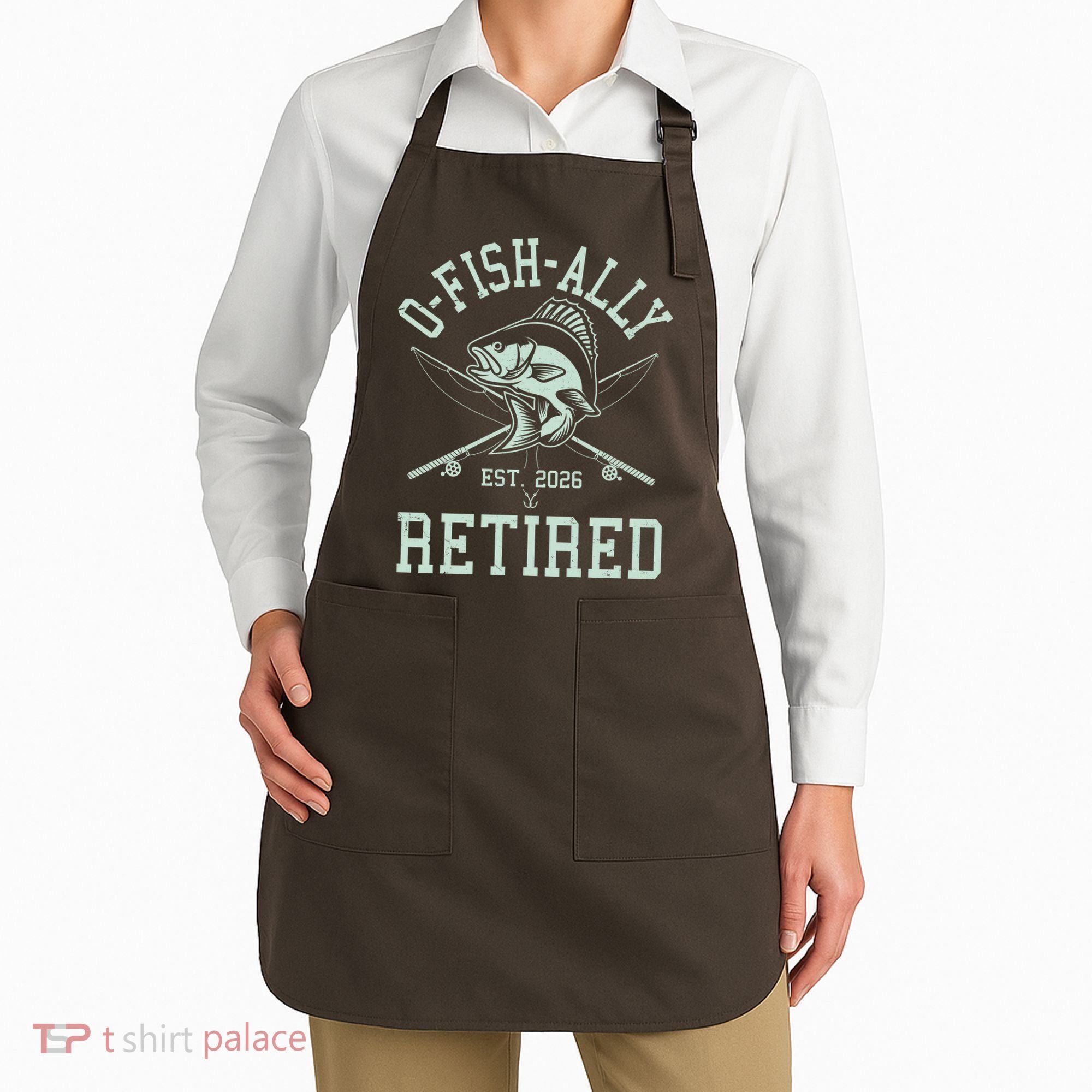 O-Fish-Ally Retired EST 2026 Apron
