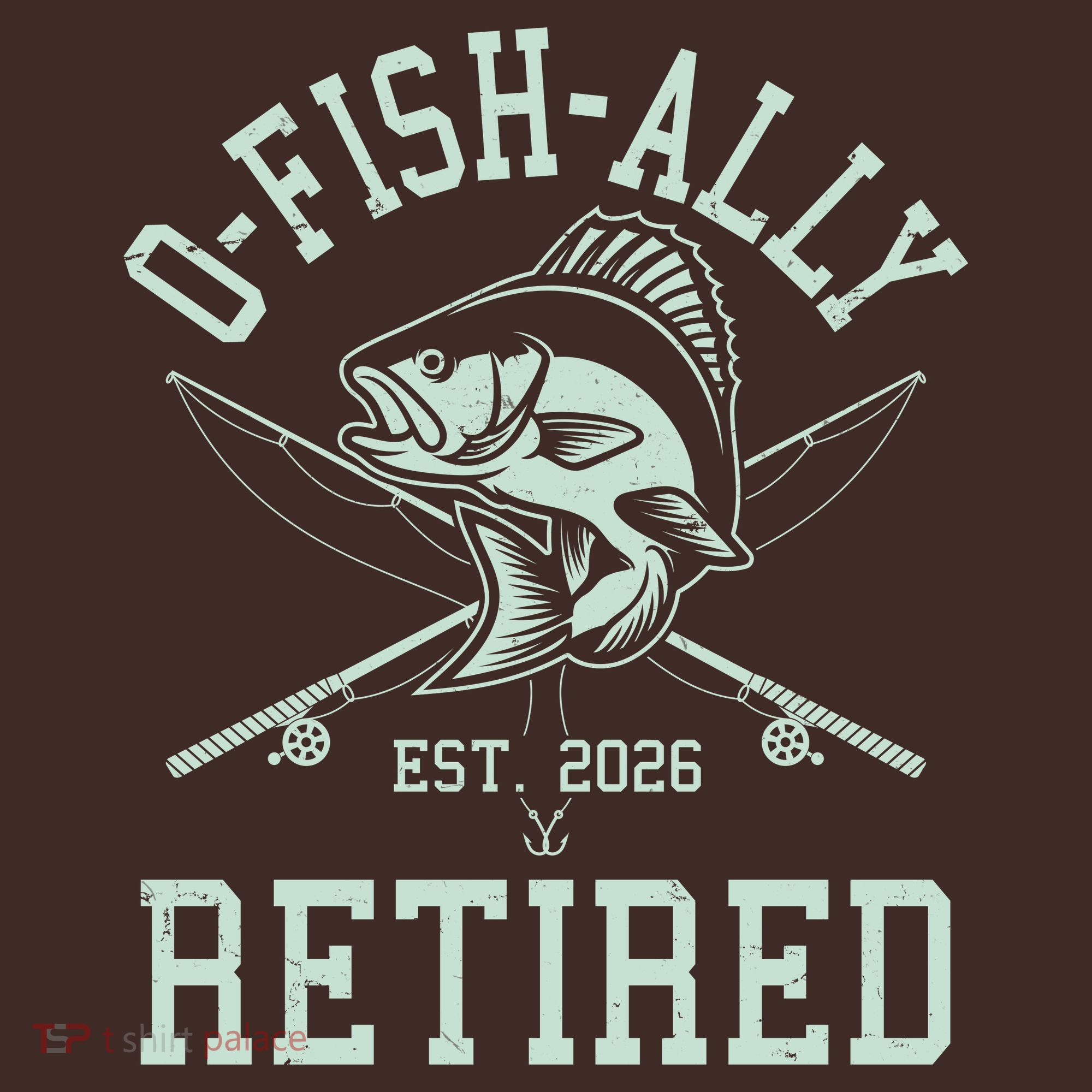 O-Fish-Ally Retired EST 2026 Apron