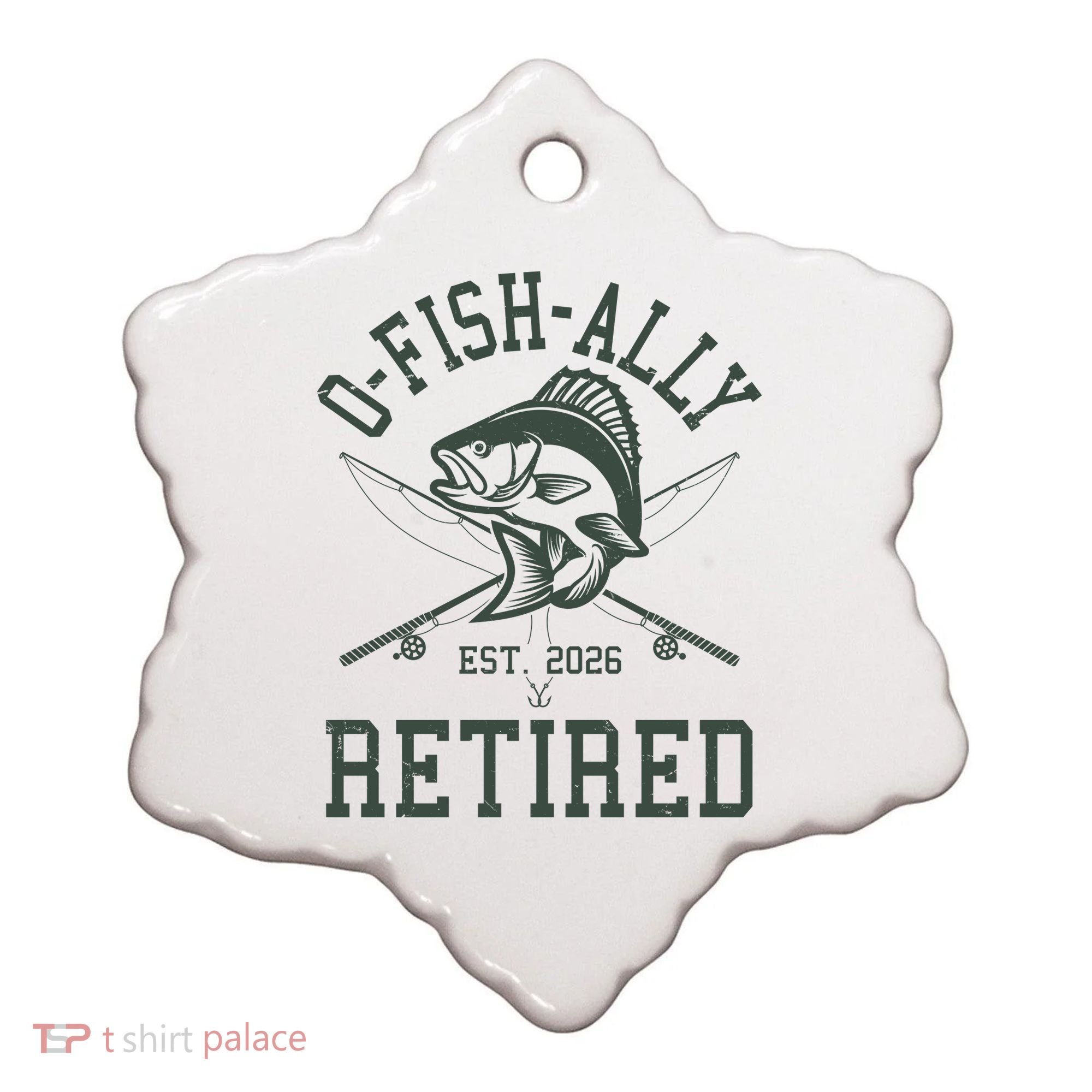 O-Fish-Ally Retired EST 2026 Ceramic Ornament