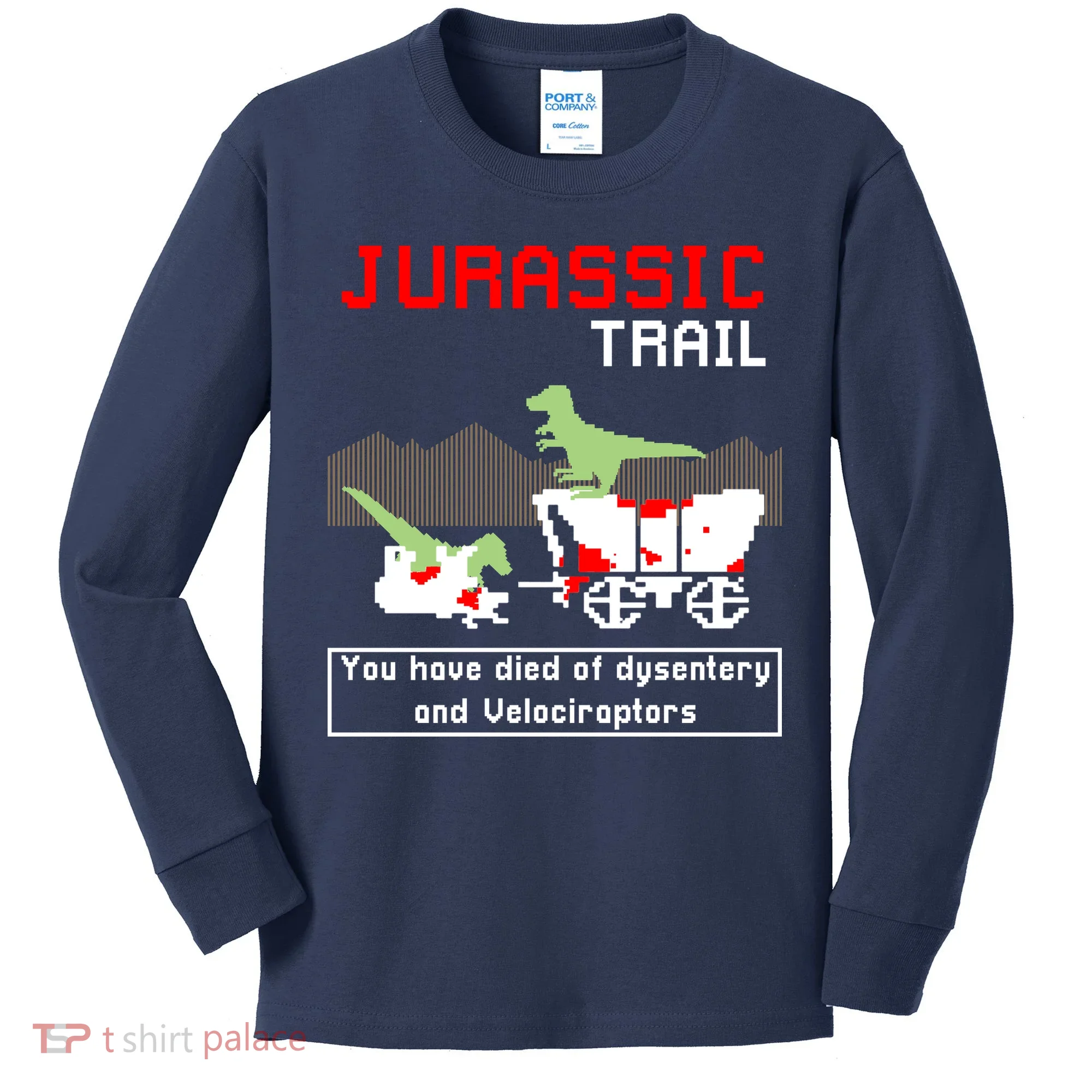 Oregon Jurassic Trail Kids Long Sleeve Shirt