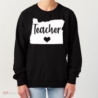 Oregon Teacher Red For Ed Women's Sweatshirt thumb 0