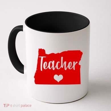 Oregon Teacher Red For Ed Coffee Mug