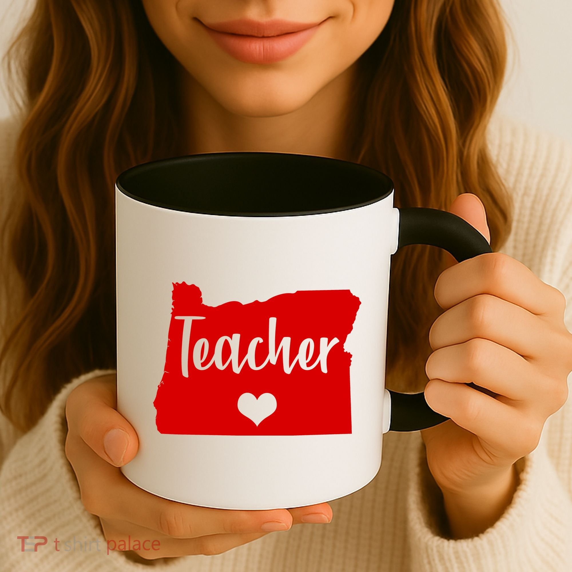 Oregon Teacher Red For Ed Coffee Mug