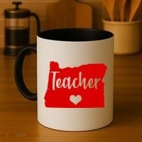 Oregon Teacher Red For Ed Coffee Mug thumb 4