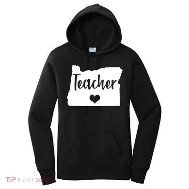 Oregon Teacher Red For Ed Women's Hoodie