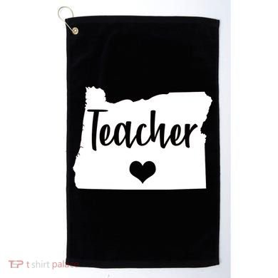Oregon Teacher Red For Ed Golf Towel