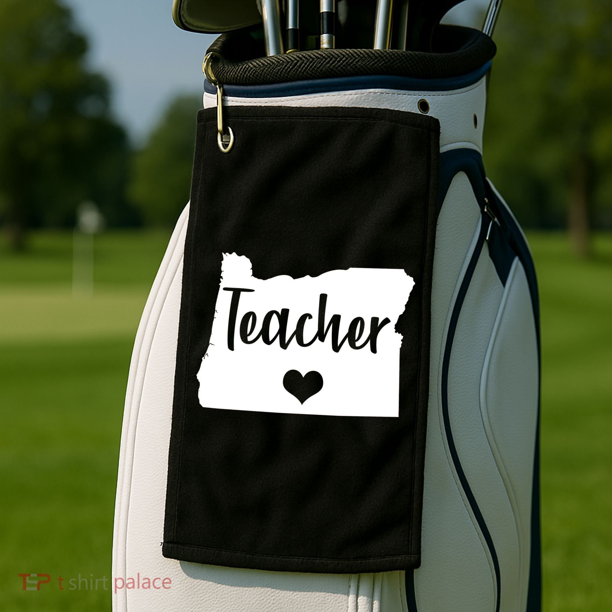 Oregon Teacher Red For Ed Golf Towel