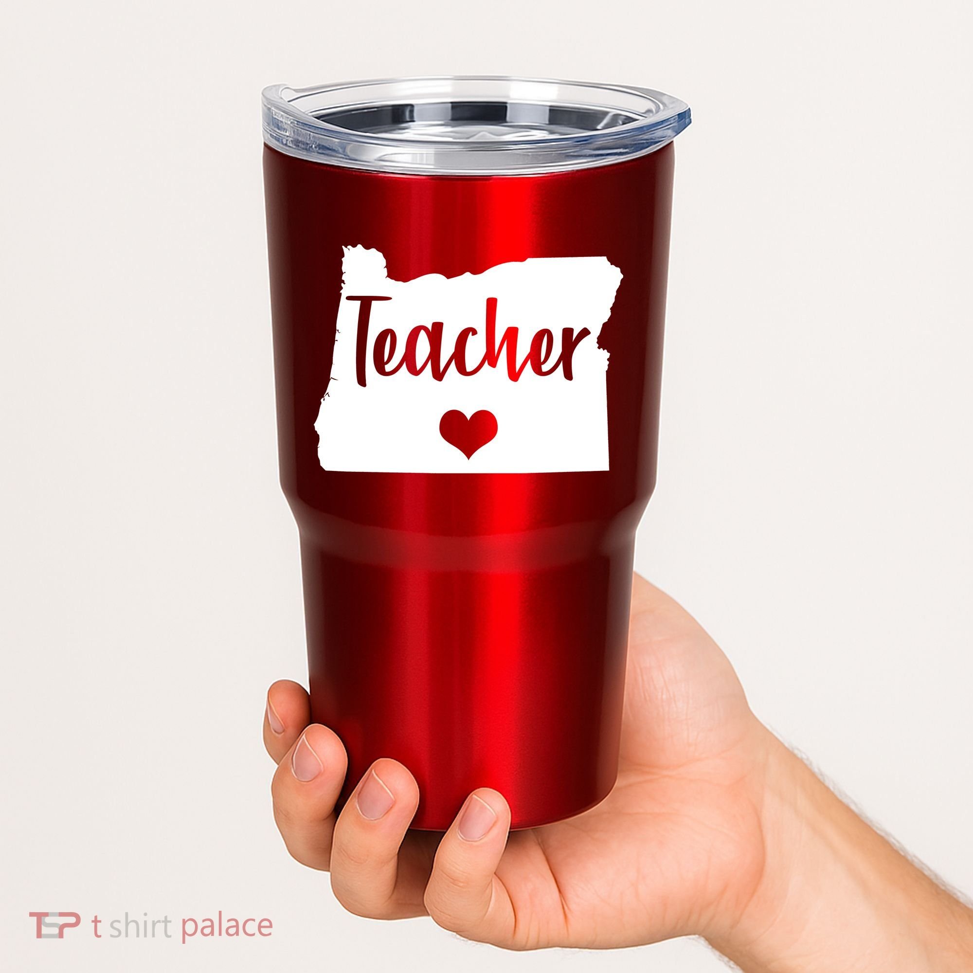 Oregon Teacher Red For Ed Tumbler
