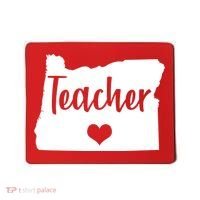 Oregon Teacher Red For Ed Mousepad thumb 0