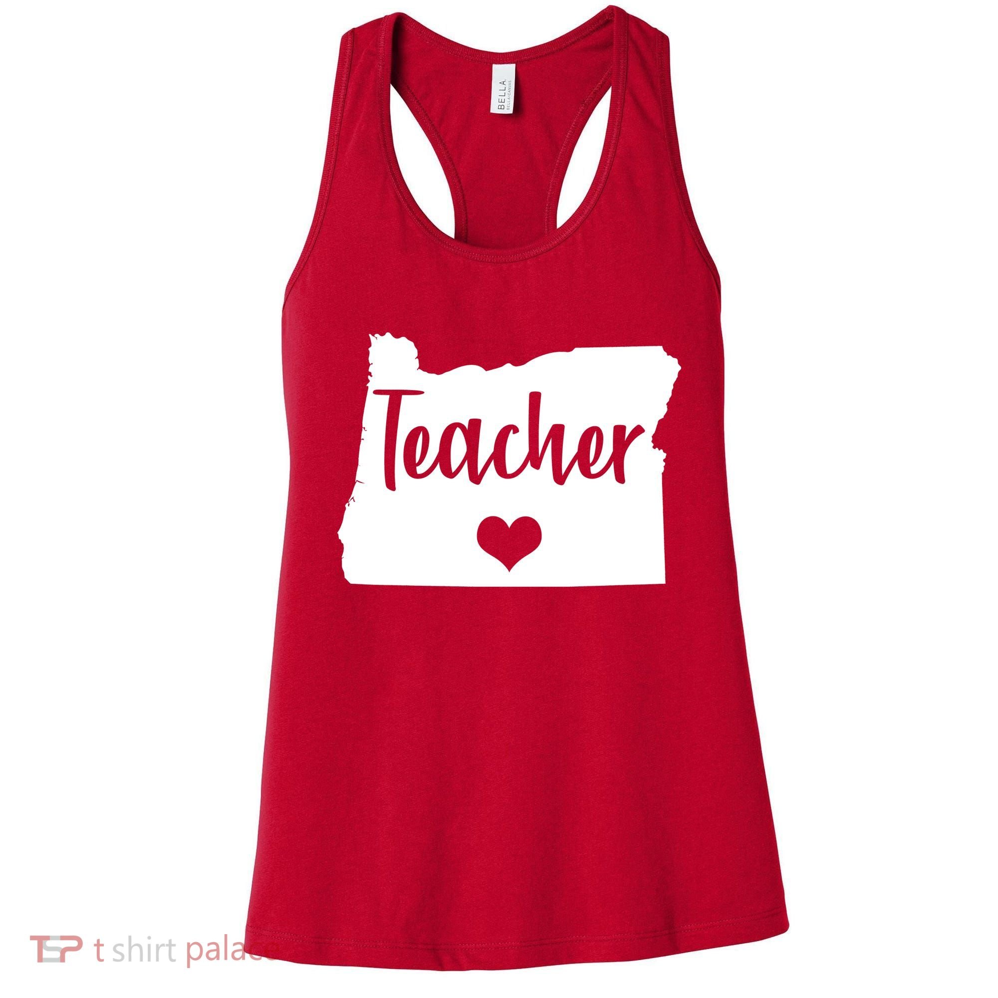 Oregon Teacher Red For Ed Women's Tank Top