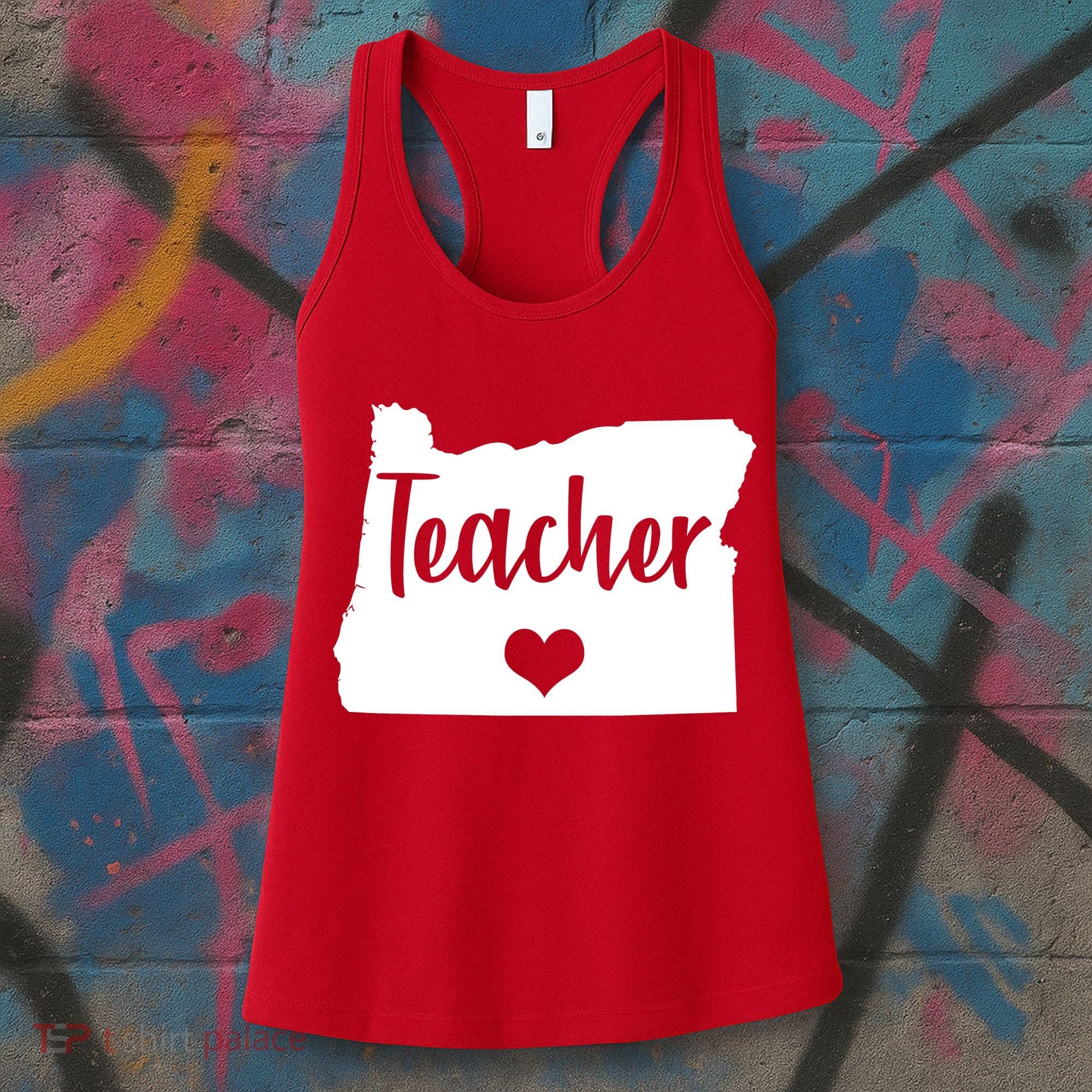 Oregon Teacher Red For Ed Women's Tank Top