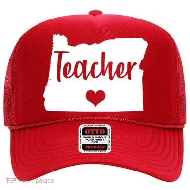 Oregon Teacher Red For Ed Hat