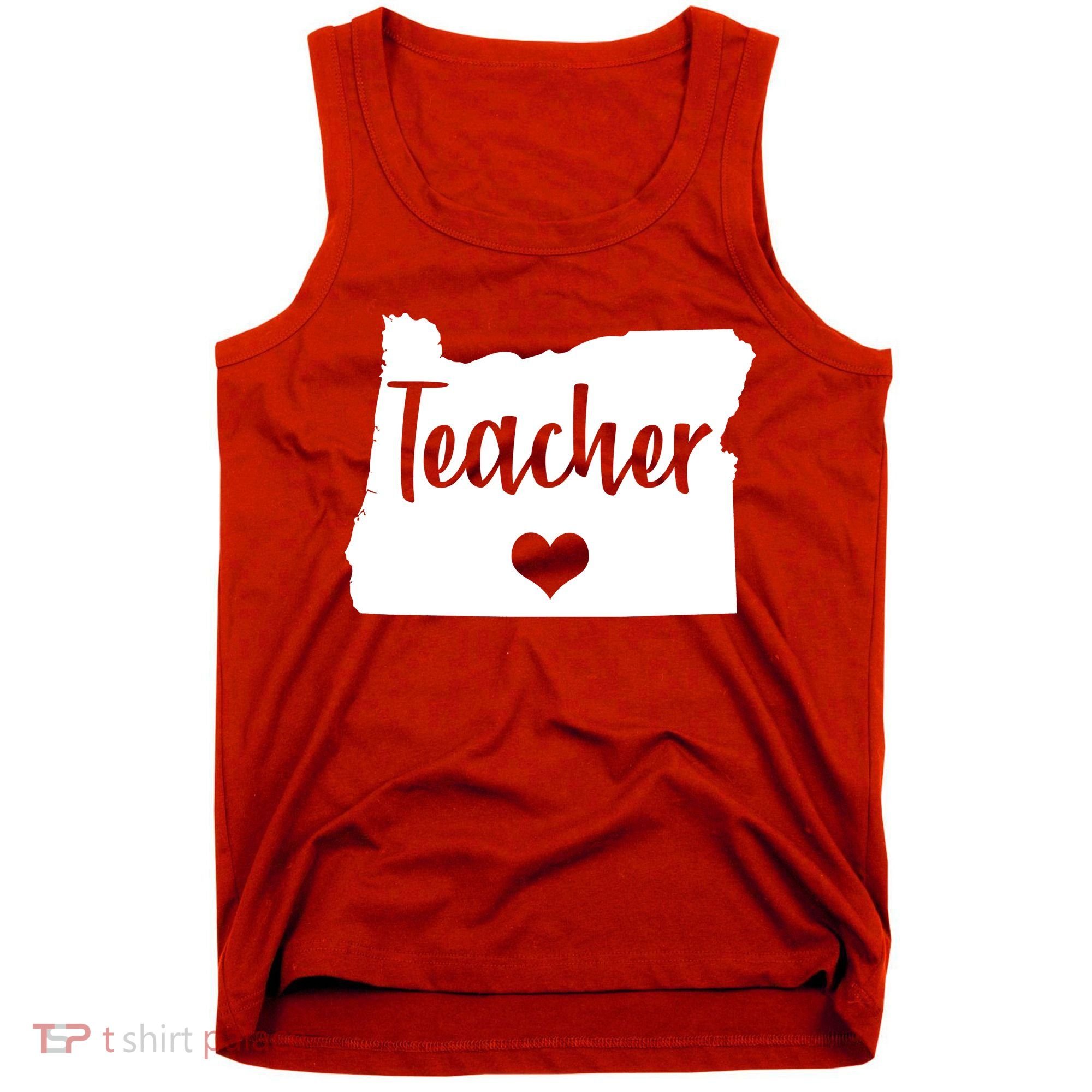 Oregon Teacher Red For Ed Tank Top