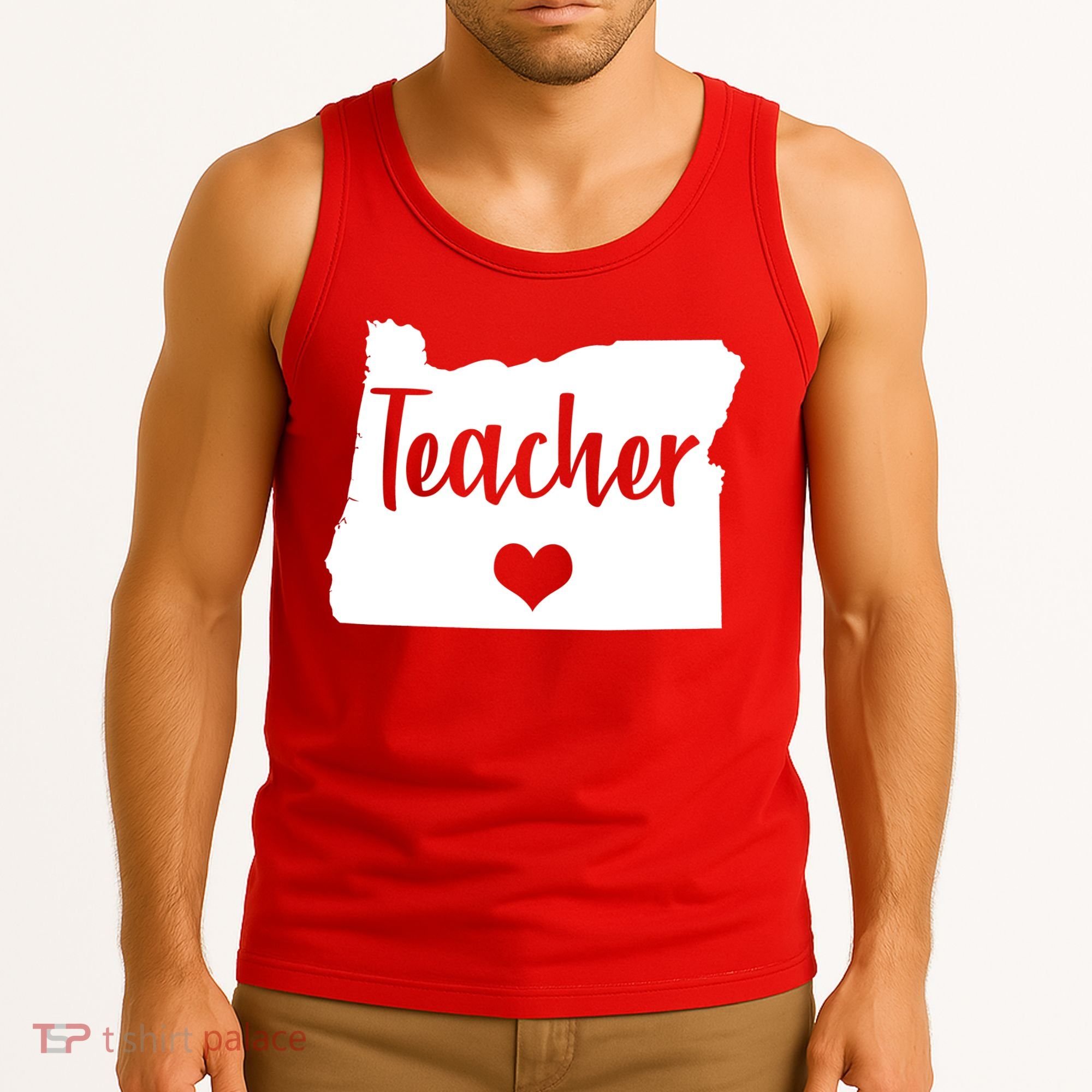 Oregon Teacher Red For Ed Tank Top