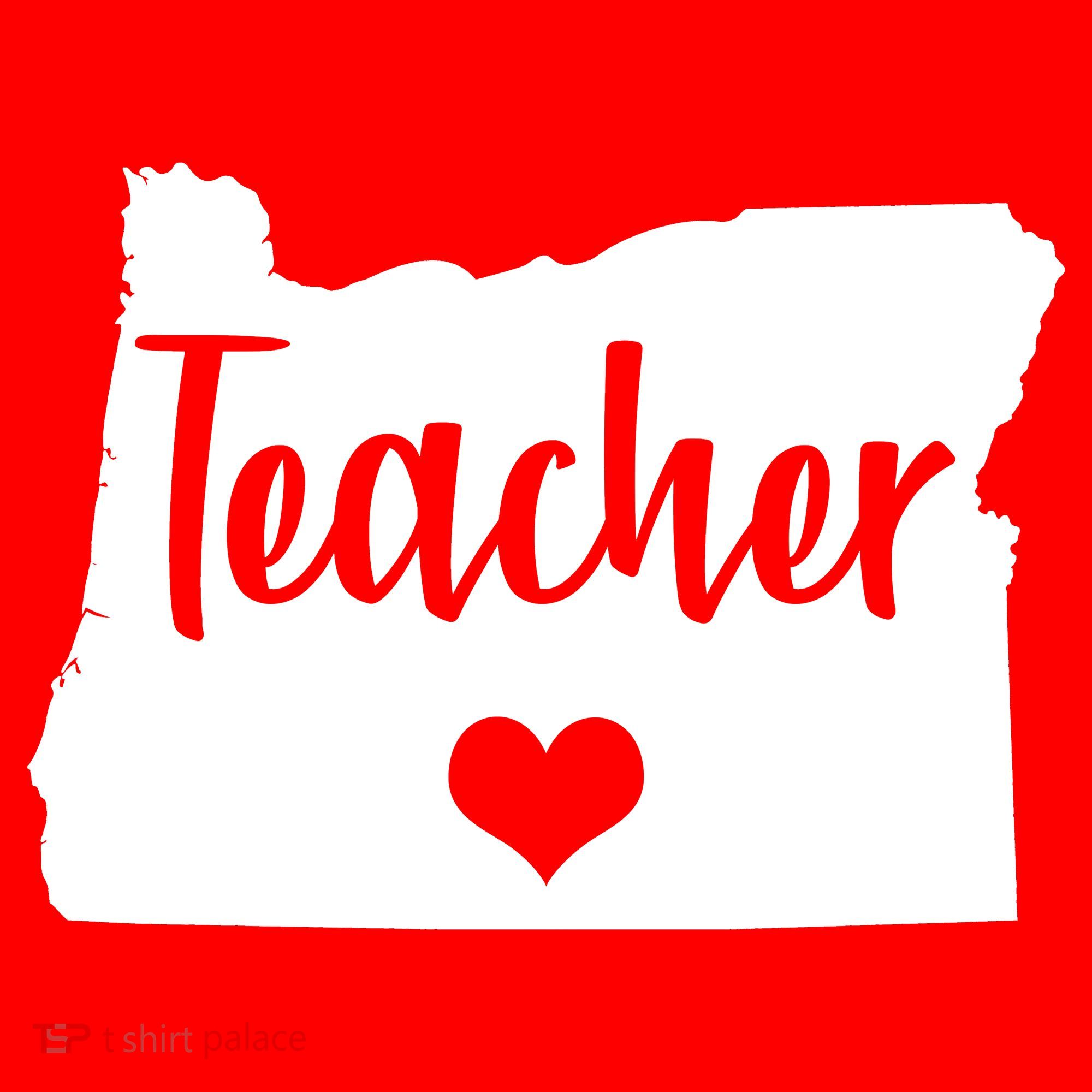 Oregon Teacher Red For Ed Visor