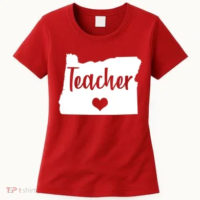 Oregon Teacher Red For Ed Women's T-Shirt