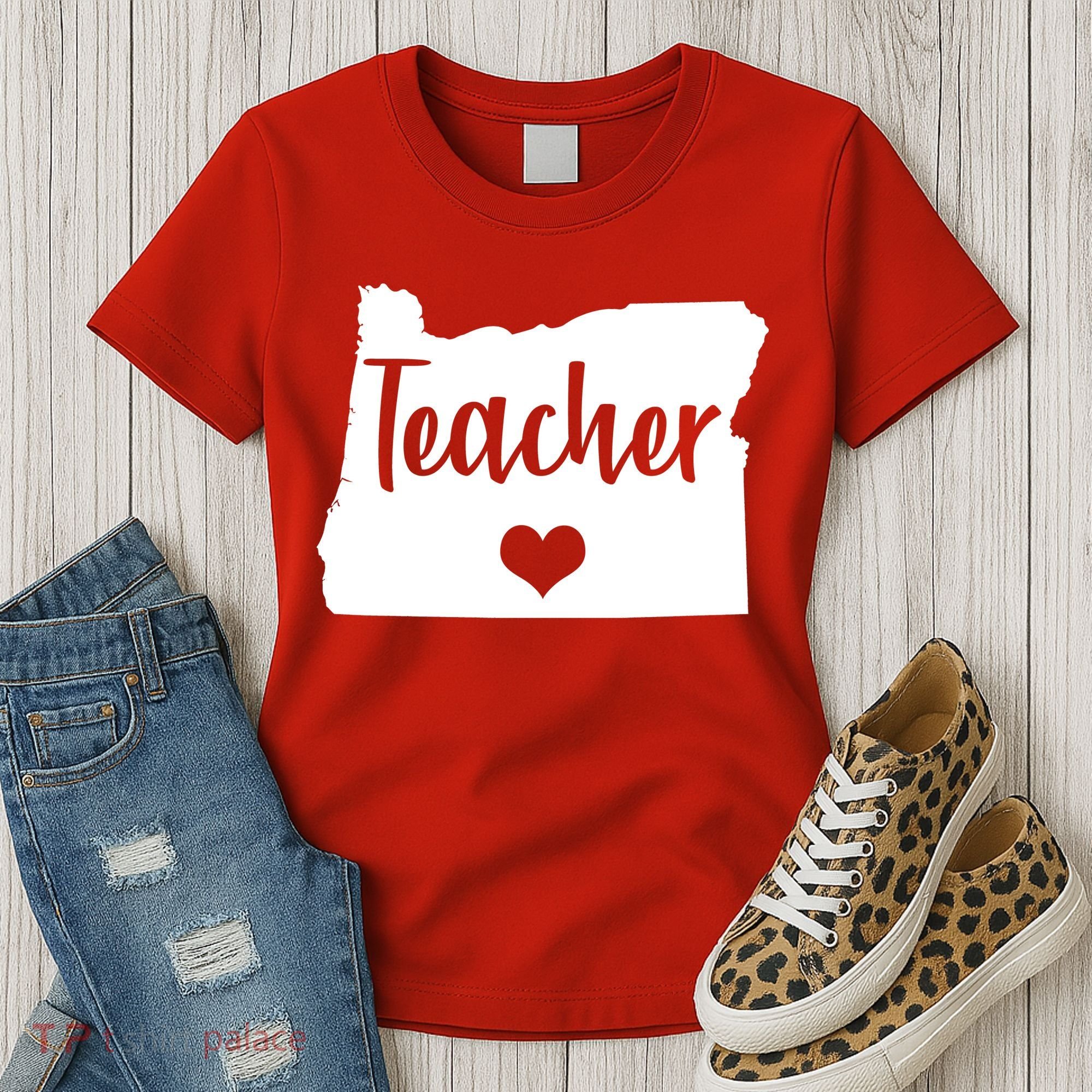 Oregon Teacher Red For Ed Women's T-Shirt