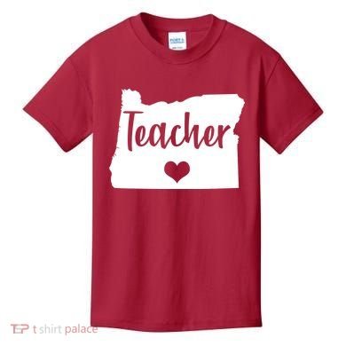 Oregon Teacher Red For Ed Kids T-Shirt