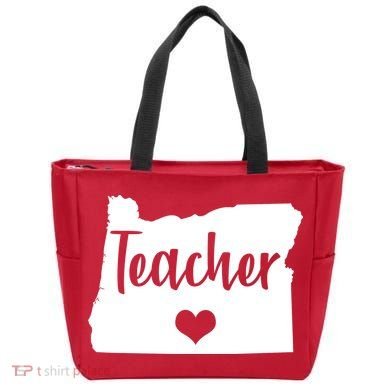 Oregon Teacher Red For Ed Tote Bag