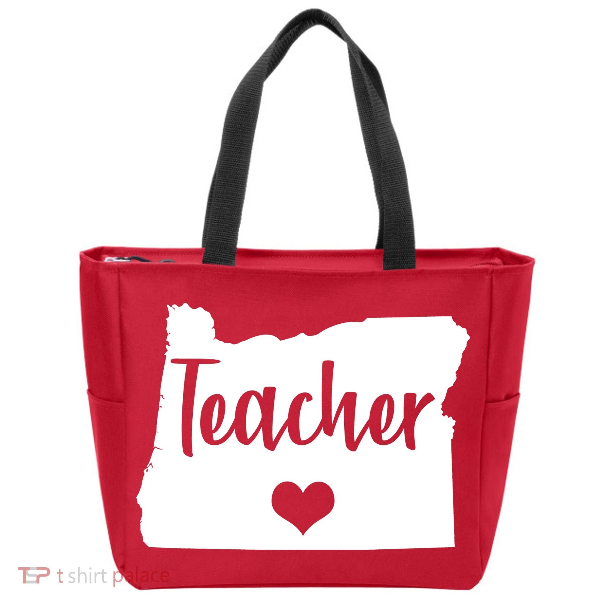 Oregon Teacher Red For Ed Tote Bag