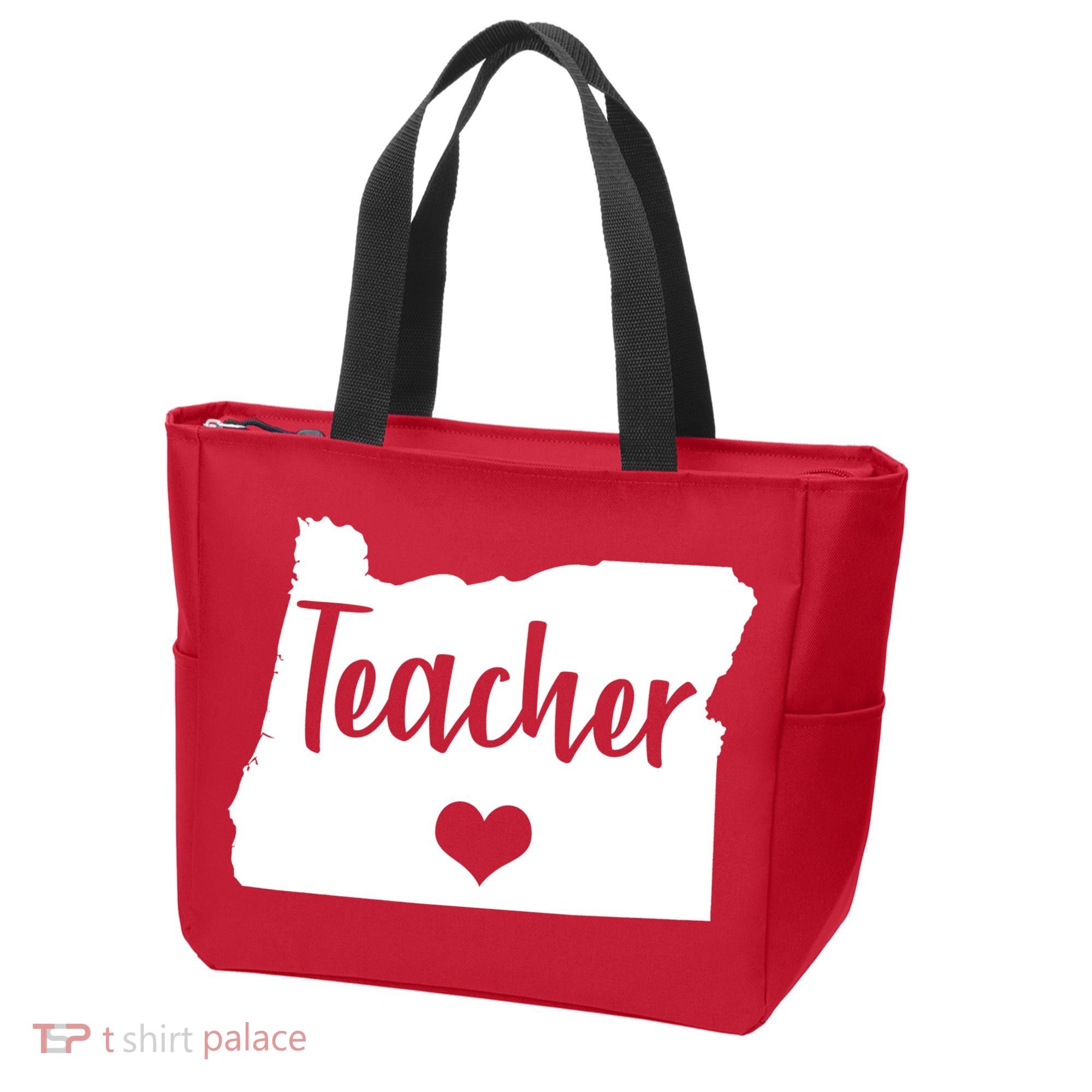 Oregon Teacher Red For Ed Tote Bag