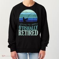 Ofishally Retired Fishing Retro Retirement Dad Gift Women's Sweatshirt thumb 0