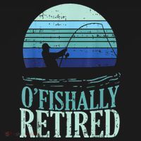 Ofishally Retired Fishing Retro Retirement Dad Gift Bucket Hat thumb 4