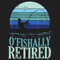 Ofishally Retired Fishing Retro Retirement Dad Gift Crop Fleece Hoodie thumb 2