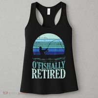 Ofishally Retired Fishing Retro Retirement Dad Gift Women's Tank Top thumb 3