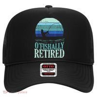 Ofishally Retired Fishing Retro Retirement Dad Gift Hat thumb 0