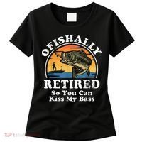 Ofishally Retired Funny Bass Fishing Retirement Gift For Men Women's T-Shirt thumb 0
