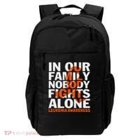 Orange Ribbon For Leukemia Awareness Family Support Backpack thumb 0
