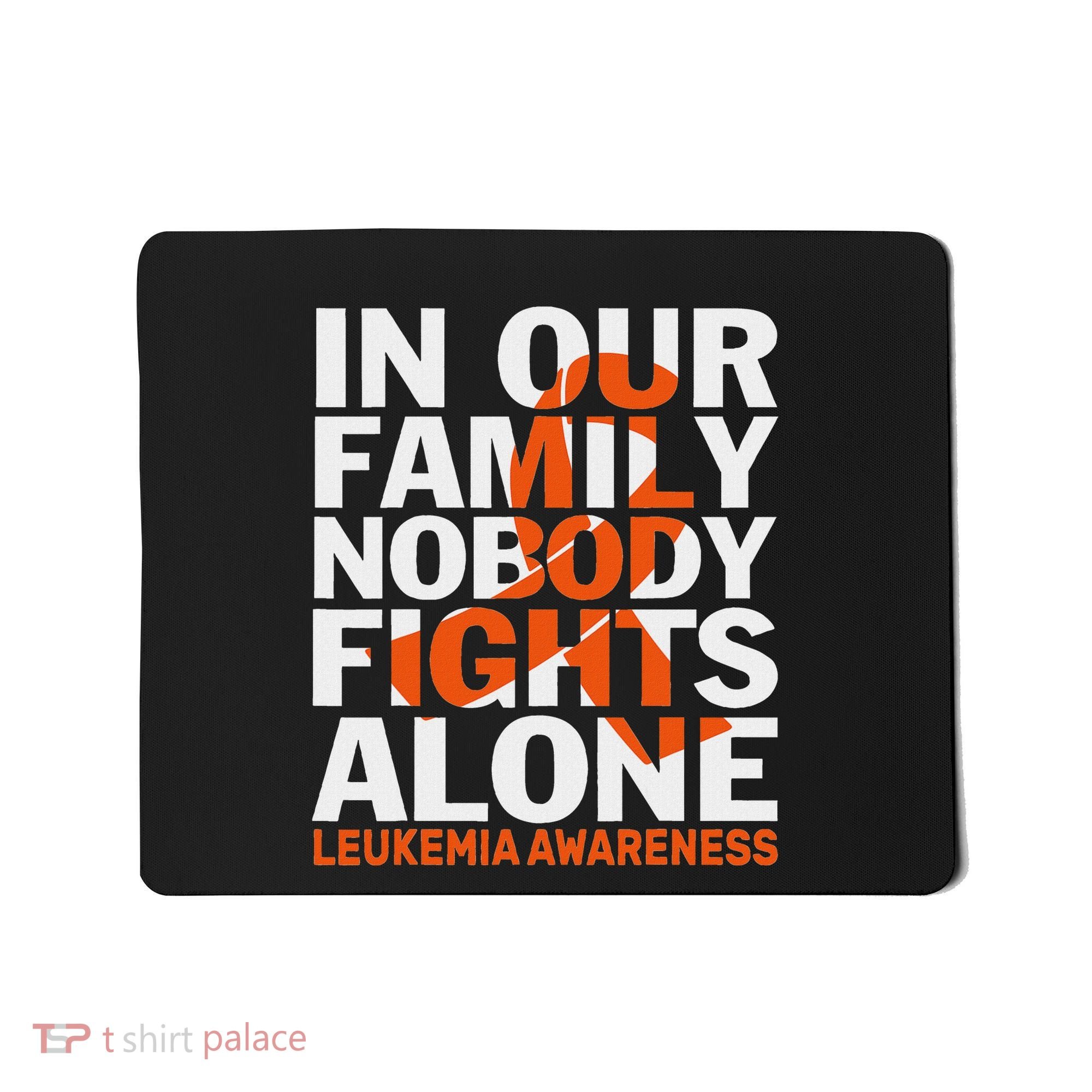 Orange Ribbon For Leukemia Awareness Family Support Mousepad