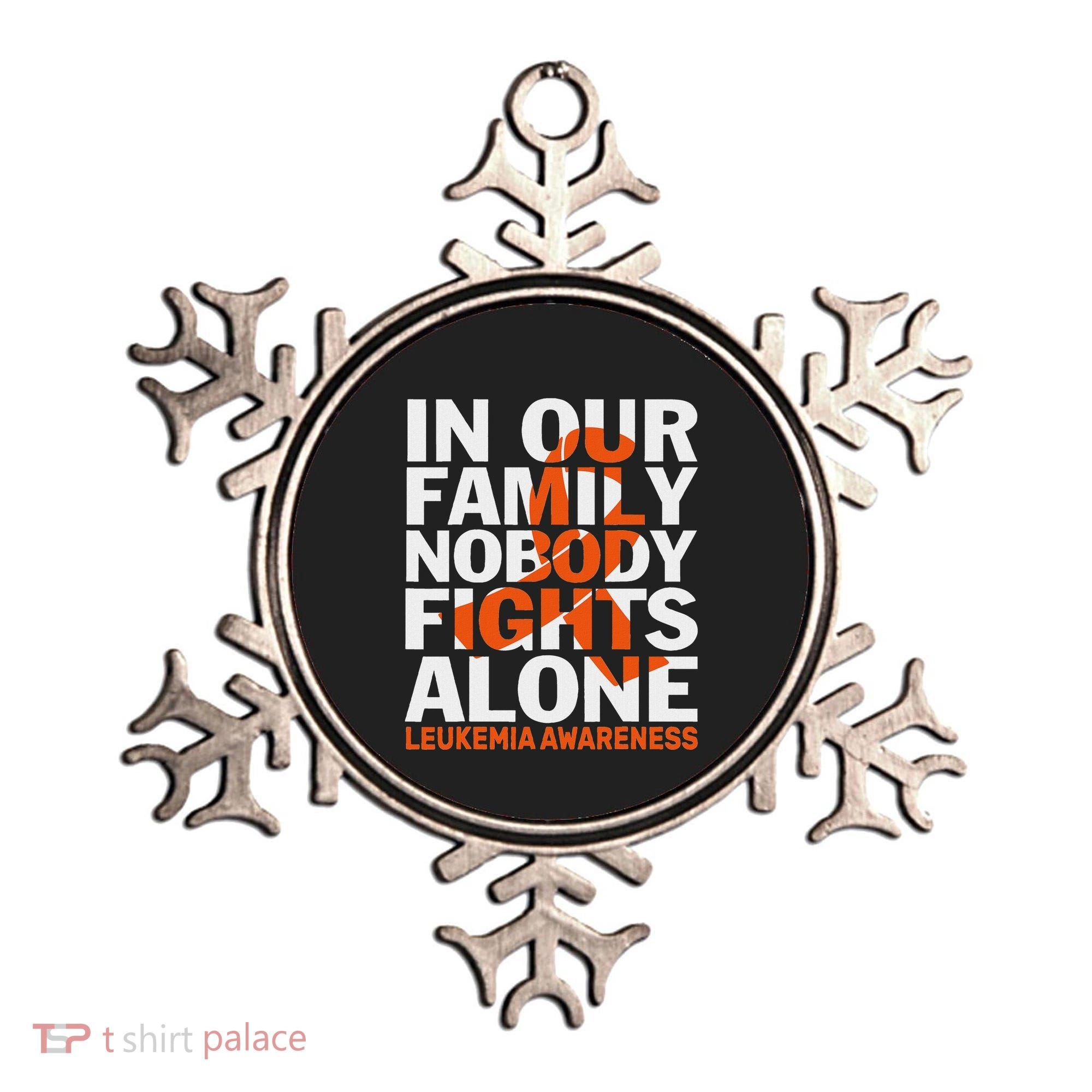 Orange Ribbon For Leukemia Awareness Family Support Ornament