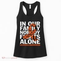 Orange Ribbon For Leukemia Awareness Family Support Women's Tank Top thumb 0