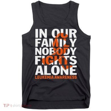 Orange Ribbon For Leukemia Awareness Family Support Tank Top