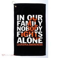 Orange Ribbon For Leukemia Awareness Family Support Golf Towel thumb 0