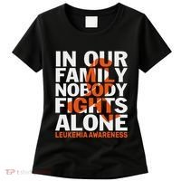 Orange Ribbon For Leukemia Awareness Family Support Women's T-Shirt thumb 0