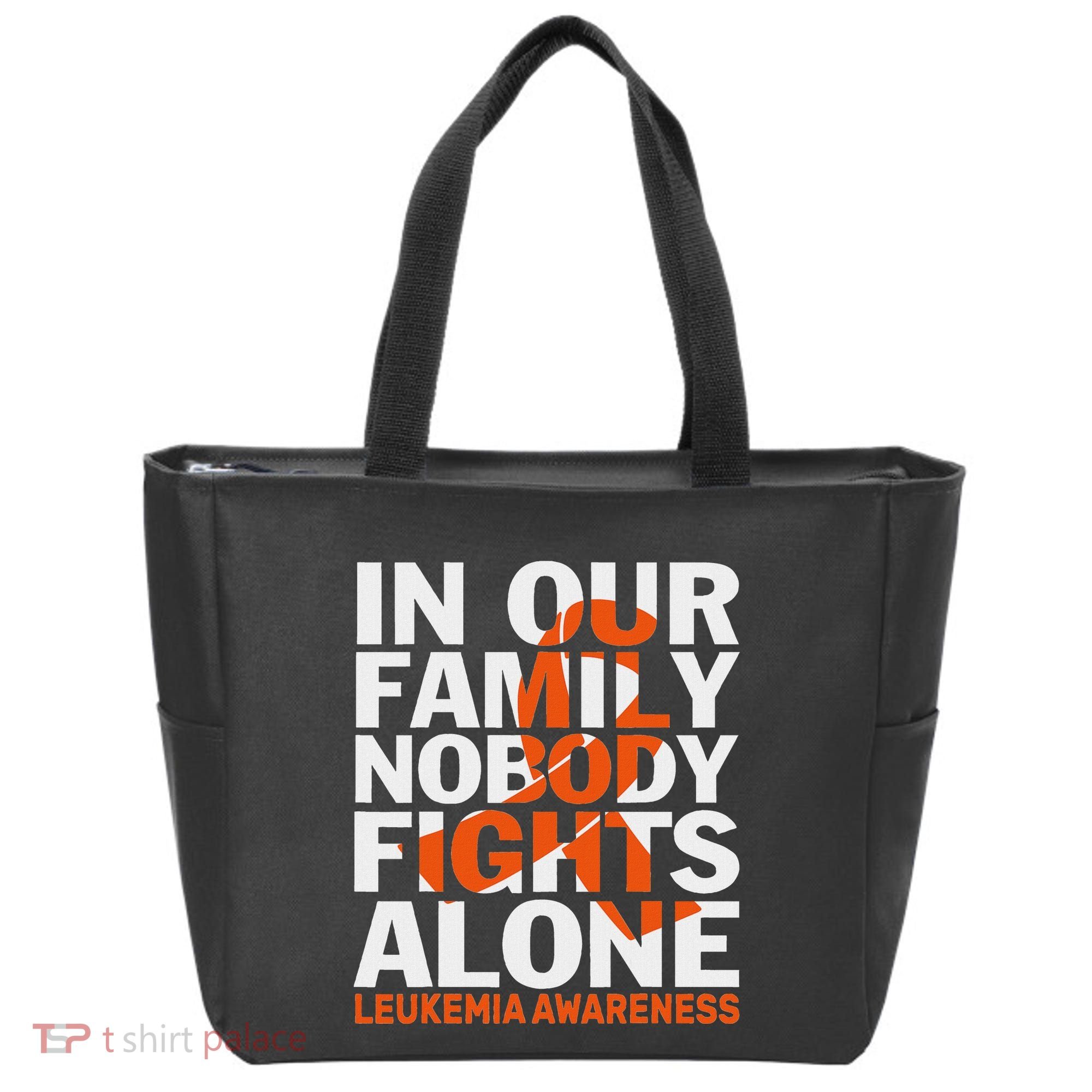 Orange Ribbon For Leukemia Awareness Family Support Tote Bag