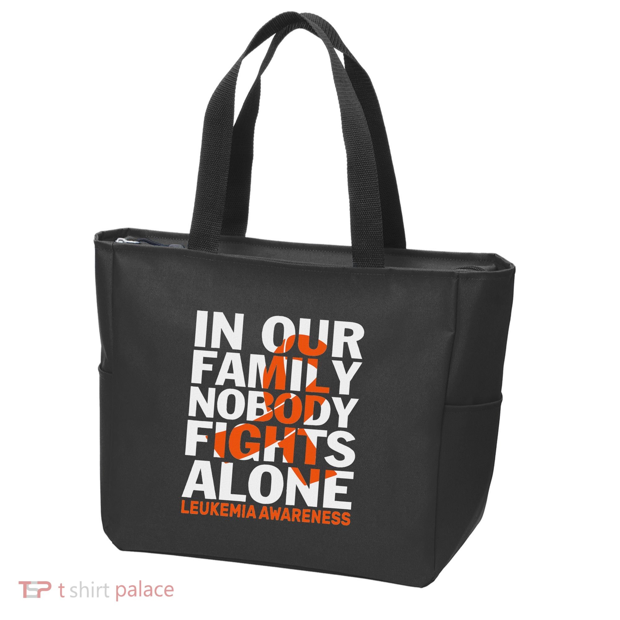 Orange Ribbon For Leukemia Awareness Family Support Tote Bag