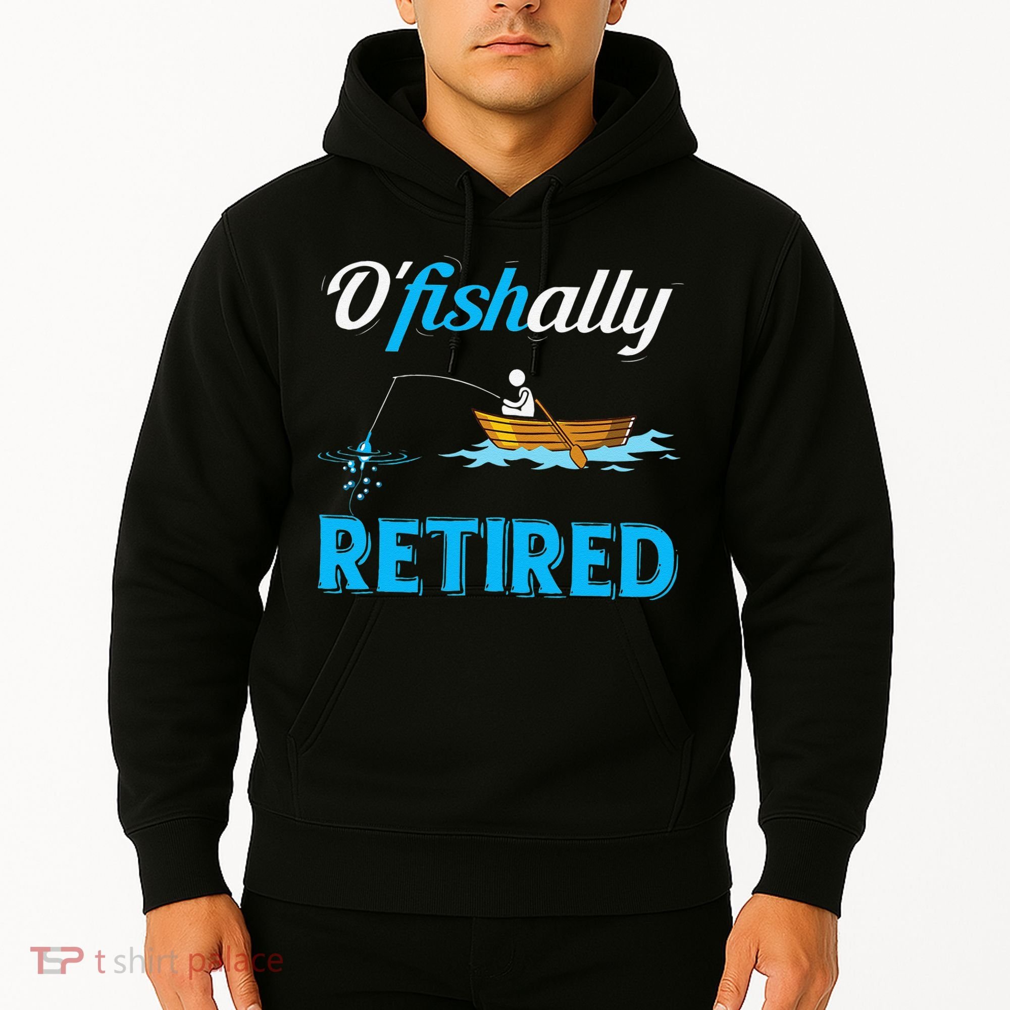 OFishally Retired Funny Fisherman Retirement Gift Hoodie