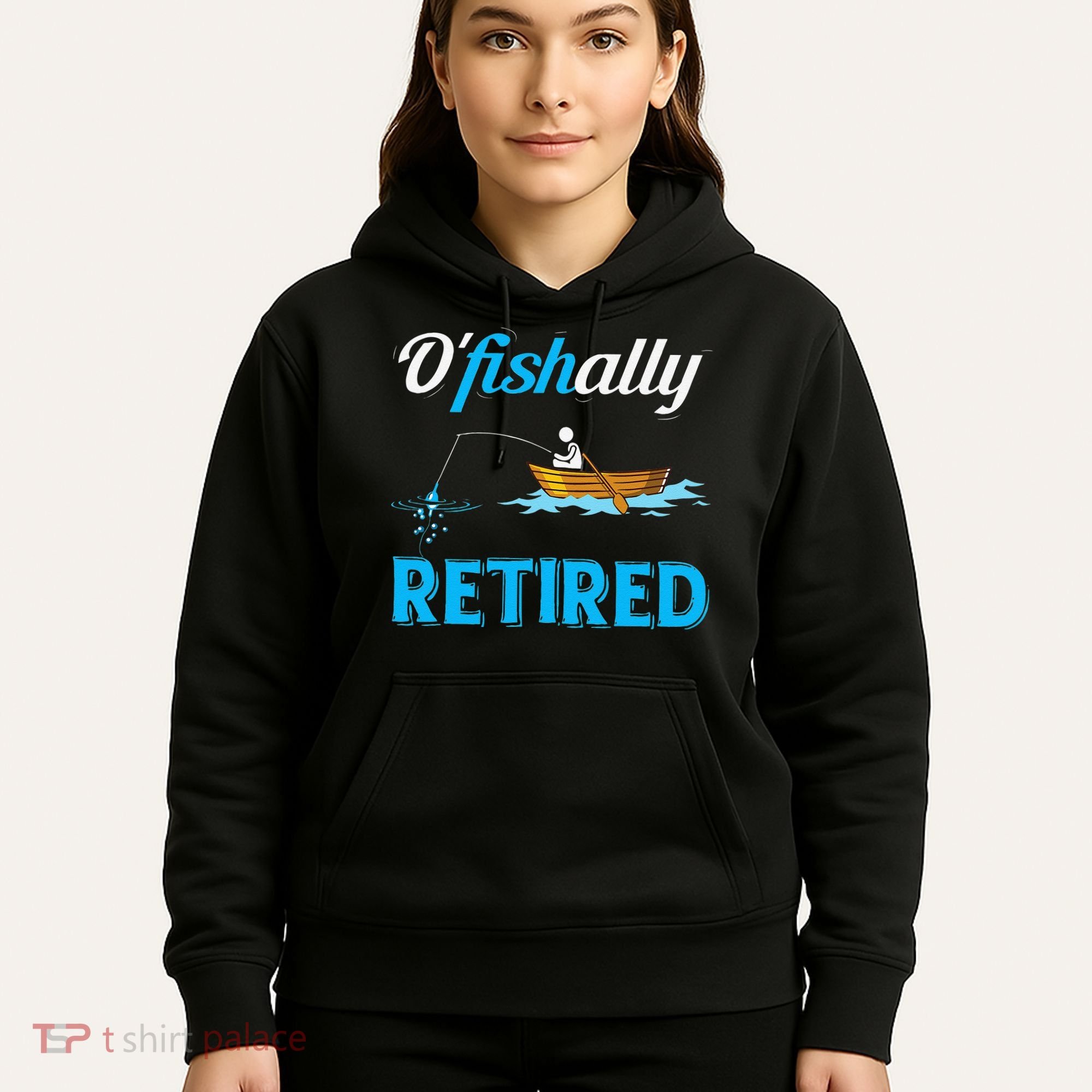 OFishally Retired Funny Fisherman Retirement Gift Hoodie