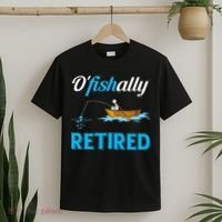 OFishally Retired Funny Fisherman Retirement Gift T-Shirt thumb 2